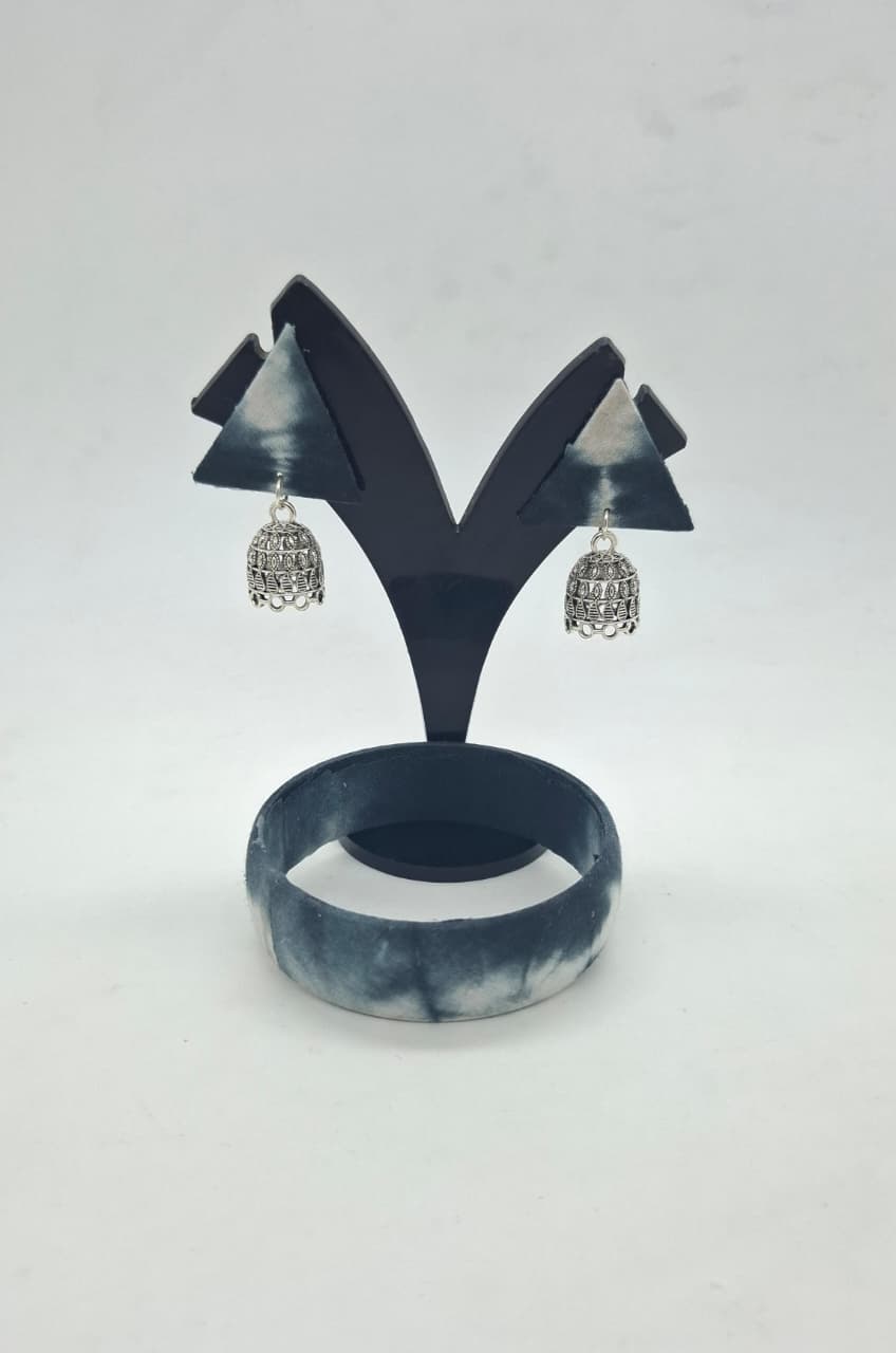 Fabric Bangle & Earing Set